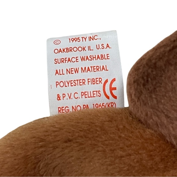 RARE "BUCKY" THE BEAVER TY BEanie BABY PVC Pellets Style #4016 - Picture 8 of 9